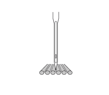 Universal Needle line drawing