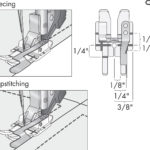 clear quarter inch right guide foot illustration