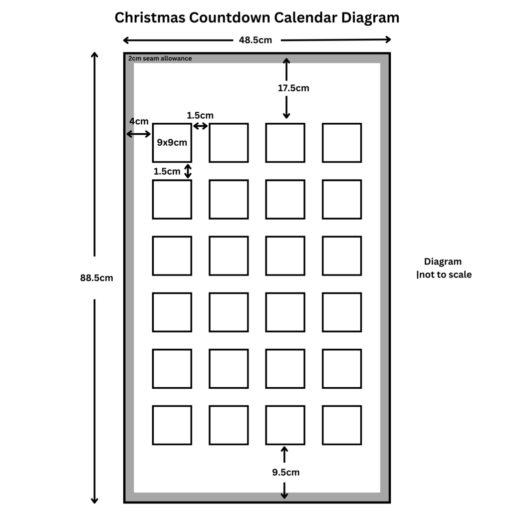 9 – christmas countdown cal diagram